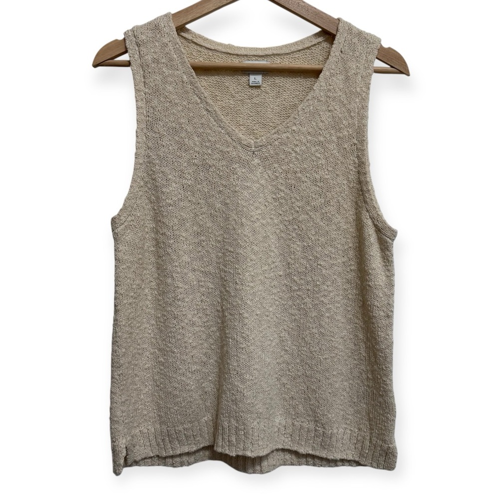 J.‎ Crew Factory Cotton Blend V-Neck Beach Sweater Tank